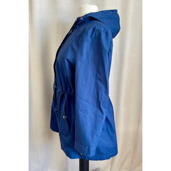 Joules Shoreside Waterproof Hooded Coat Navy Rain Jacket Preppy Classic Plus 22 - Picture 6 of 14